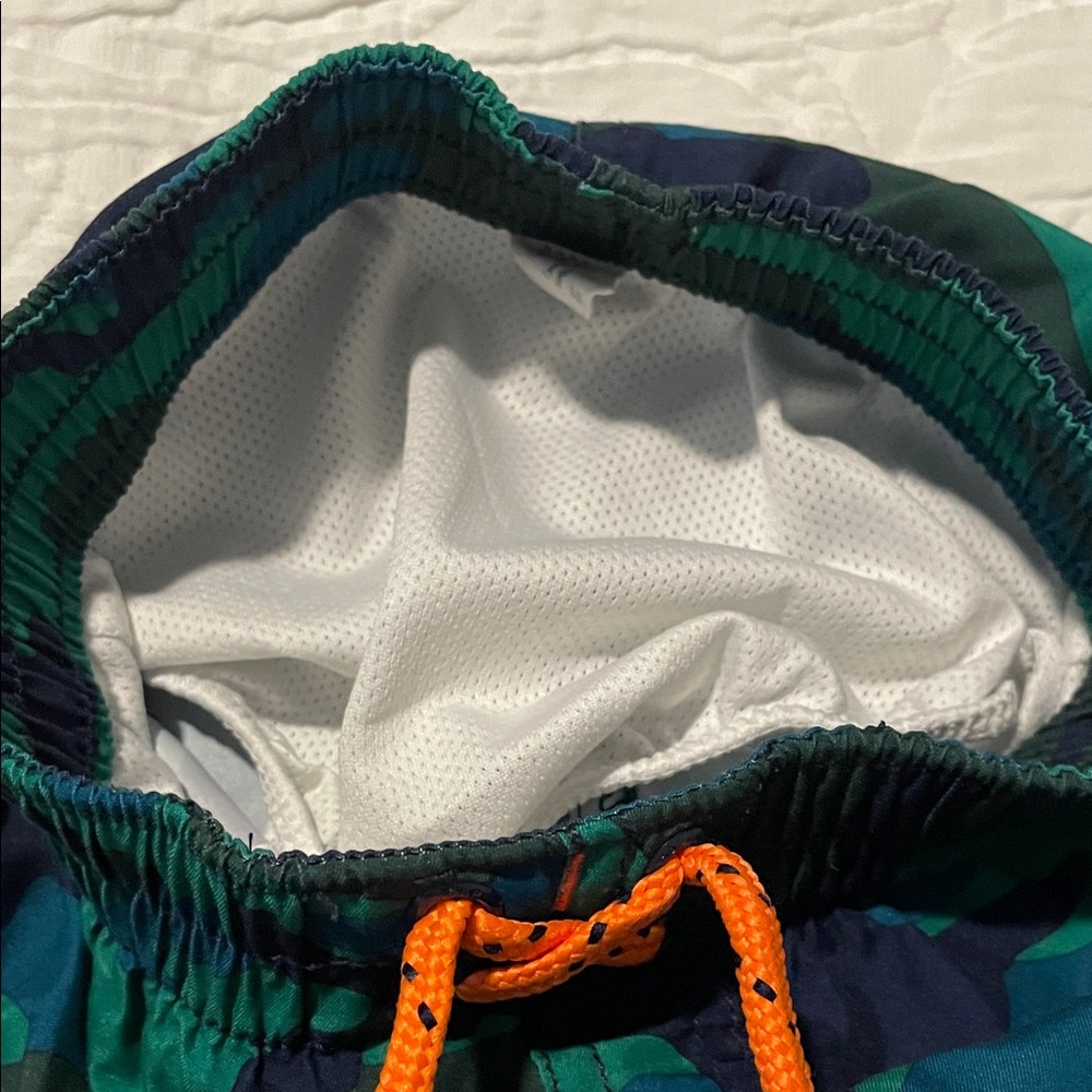 Gap Kids Camouflage Swim Shorts with Orange Drawstring - Picture 7 of 7